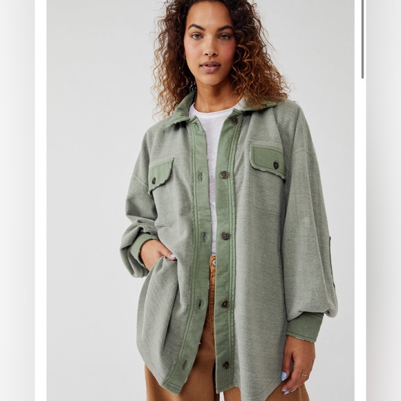 Free People Ruby olive jacket - Picture 1 of 5